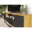 Creative Furniture Rift Loft 200cm TV Unit - Oak & Black 4