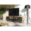 Creative Furniture Rift Loft 200cm TV Unit - Oak & Black 6