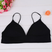 Schwarze Damen drahtlose Still-Bustier M Dünne Schwangerschafts-Bh Komfortpassform