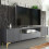 Creative Furniture Tide Crest 200cm TV Unit Gold - Modern Fluted Design 1