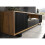 Creative Furniture Blackridge 200cm TV Unit - Oak & Black Fluted Fronts 3