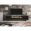 Creative Furniture Blackridge 200cm TV Unit - Oak & Black Fluted Fronts 4