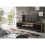 Creative Furniture Blackridge 200cm TV Unit - Oak & Black Fluted Fronts 8