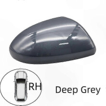 (Deep Grey RH)Rearview Mirror Cap Cover for Car Door Wing Side Mirror Shell Case Housing - Compatible
