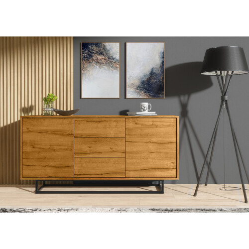 Creative Furniture Vista Loft 140cm Sideboard - Oak 1
