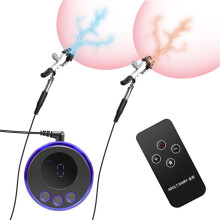 Adjustable Electric Shock Metal Nipple Clamps Female Bondage Nipple Clips Variable Voltage Nipple Clamp Toys