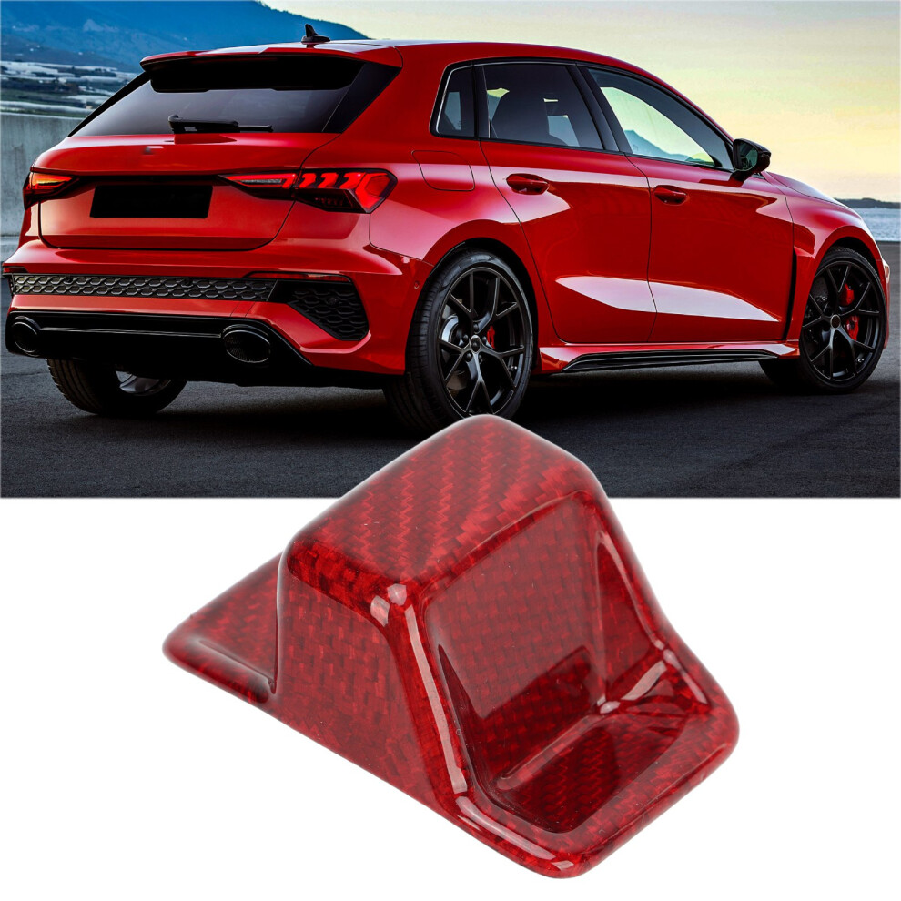 Glossy Carbon Fiber Gear Shift Knob Cover For A3 S3 Rs3 8Y 2021+ Red 5001352891358