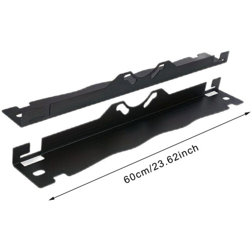 2Pcs Car Wheel Alignment Tool With Tape, Rust-Resistant, Hanging Hole Design, Space-Saving, Black Iron Auto Maintenance 1