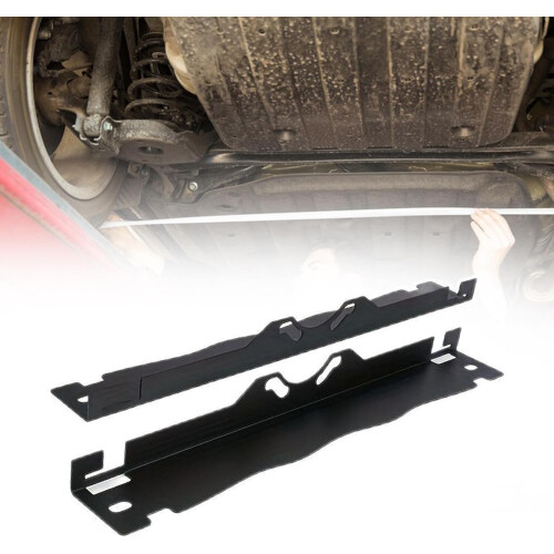 2Pcs Car Wheel Alignment Tool With Tape, Rust-Resistant, Hanging Hole Design, Space-Saving, Black Iron Auto Maintenance 2