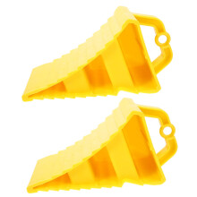 Car Antiskid Block 2-Pcs Heavy Duty Wheel Chocks For Car Motorcycle Trailer Wheel Alignment Block