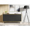 Creative Furniture Vista Loft 140cm Sideboard - Oak & Black 2