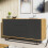 Creative Furniture Vista Loft 140cm Sideboard - Oak & Black 5