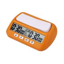 Professional Chess Clock Compact Digital Clock Count Up Down Timer Board Game Stopwatch Yellow Hour Meter