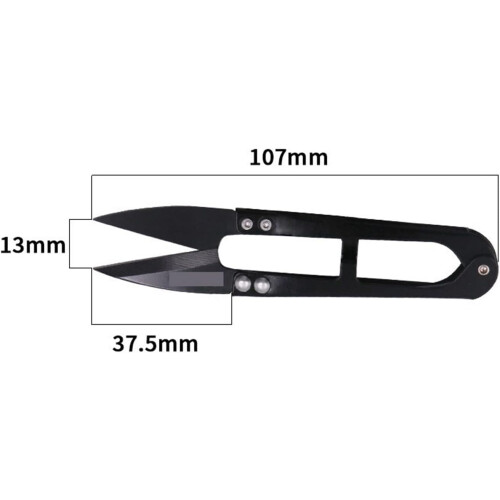 U-Shaped Sewing Scissors 2-Piece Rust-Resistant Stainless Steel Professional Tailor Thread Scissors For Embroidery 2