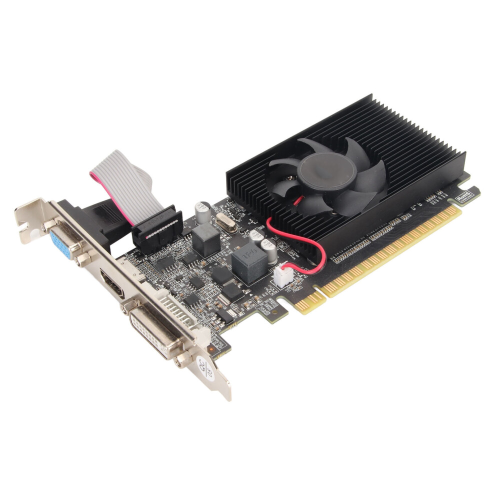 1Gb Ddr3 Gt210 Graphics Card With Cooling Fan Dvi/Vga/Hdmi Output 4151352895434