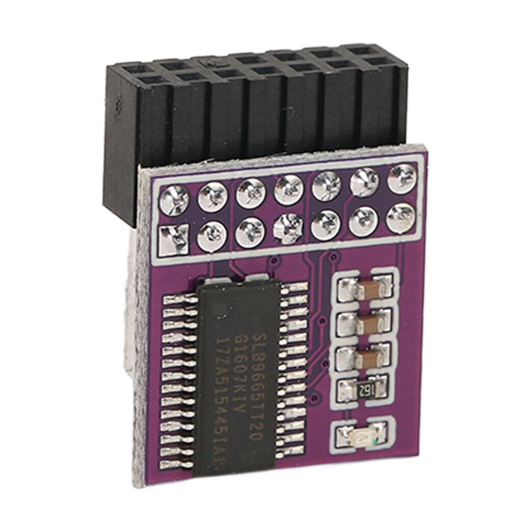 Tpm 2.0 Encryption Module For Win11 With 14Pin Lpc Asus Compatible Purple 3421352898256