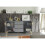 Creative Furniture Tide Crest 140cm Dark Grey Sideboard Gold - Modern Fluted Design 6