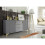 Creative Furniture Tide Crest 140cm Dark Grey Sideboard Gold - Modern Fluted Design 10
