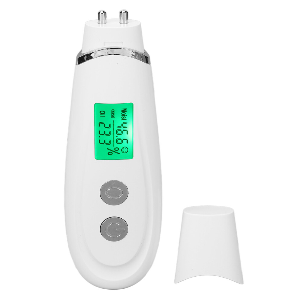 White Portable Facial Moisture & Oil Content Analyzer With Led Alerts