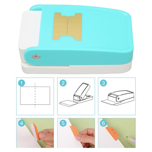 Bookmark & Notepad Separator Embossing Tool with Punch for DIY Projects 2