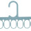 9-Loch grüner Kleiderbügel-Schrank-Organizer 10