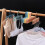 9-Loch grüner Kleiderbügel-Schrank-Organizer 5