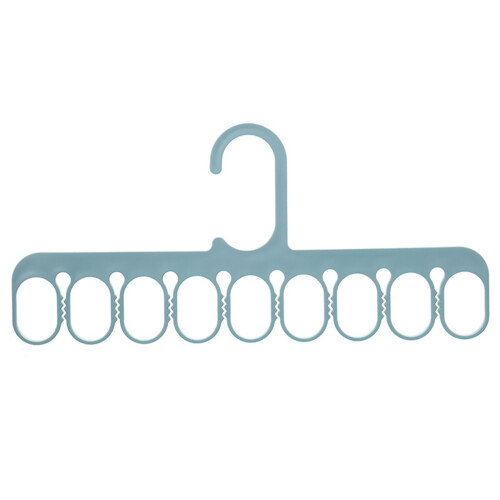 9-Loch grüner Kleiderbügel-Schrank-Organizer 1