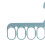 9-Loch grüner Kleiderbügel-Schrank-Organizer 9
