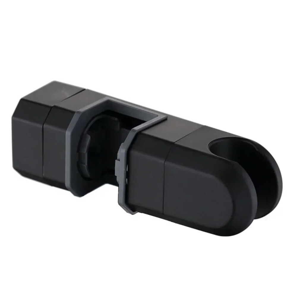 Universal Chrome Shower Head Holder 15-30Mm Adjustable Bracket, Slide Bar, Black Finish, Bathroom Faucet Accessories 9354506189655