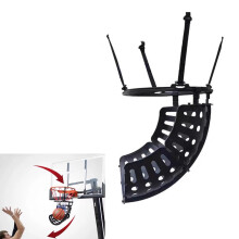 Basketball Hoop Returner Hanging Ball Return Attachment Easy Assembly Shot Return Apparatus Rebounder