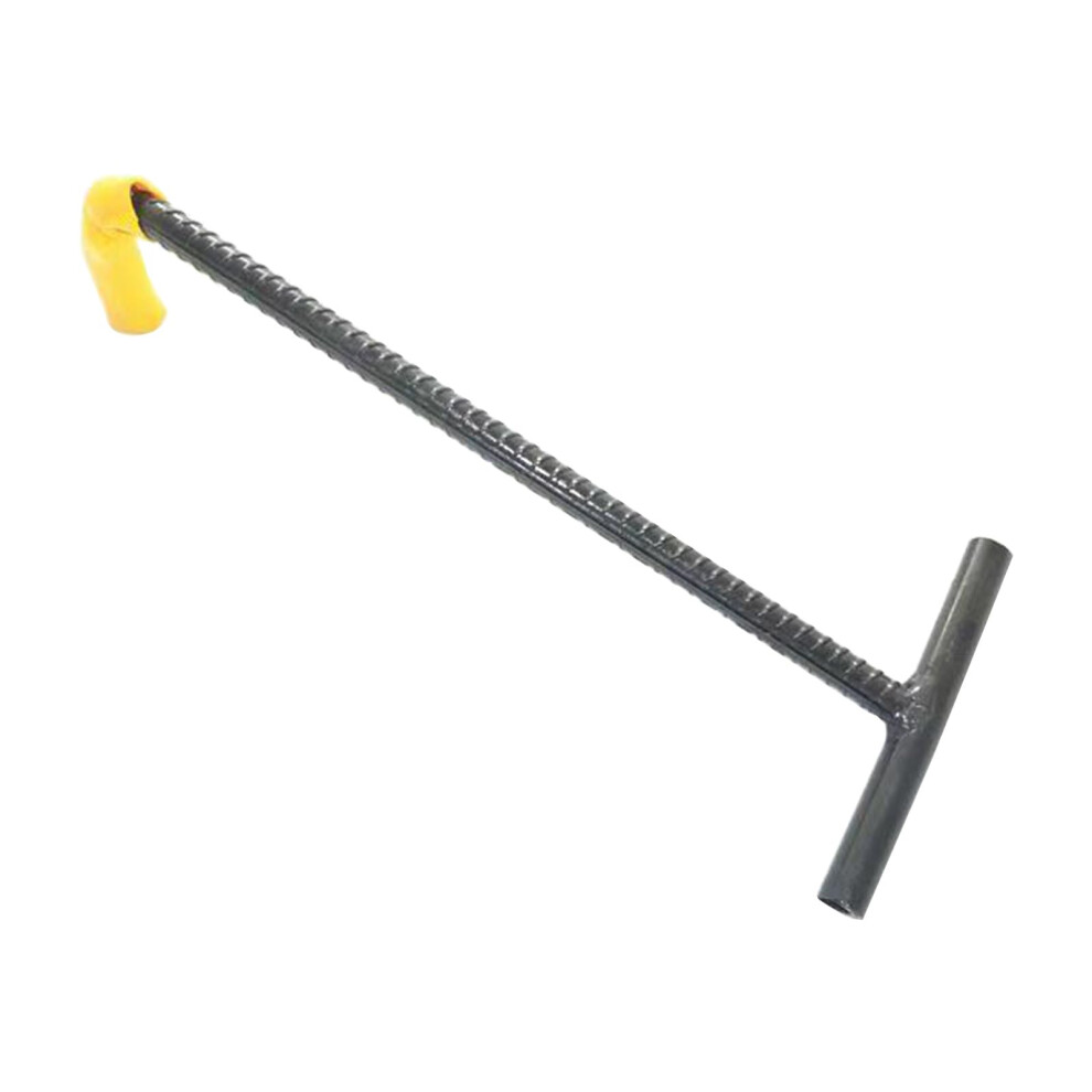 T-Shaped Steel Hook Heavy Duty Spring Hook Manhole Hook Pull Hook Tool 9393856230136