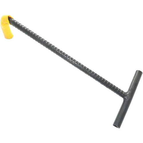 T-Shaped Steel Hook Heavy Duty Spring Hook Manhole Hook Pull Hook Tool 2