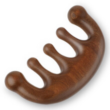 Natural Wood Scalp Massage Comb Wide-Tooth Wooden Hair Brush For Curly Thick Hair Gua Sha Eco Spa Gift Women Men