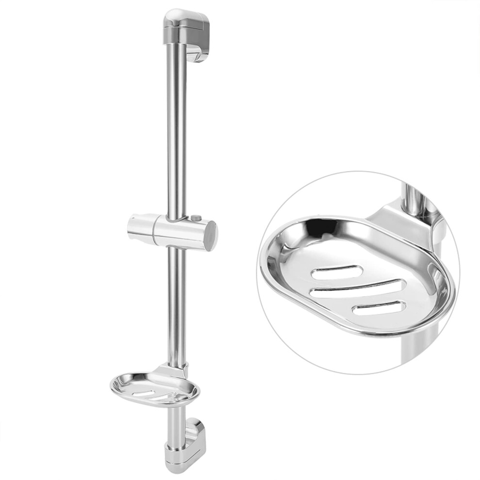 Shower Slide Bar G1/2 Thread Wall Mounted Stainless Steel Riser Rail With Shower Head Holder And Soap Dish Bracket 9016109319081