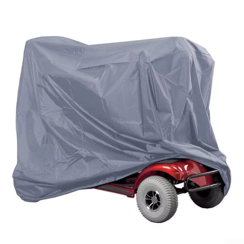 Mobility Scooter Cover Vented Design Storage Bag 210D Oxford Fabric All Weather Use Grey 190*71*117 cm-image-OPC-PKZ6PB9-NEW