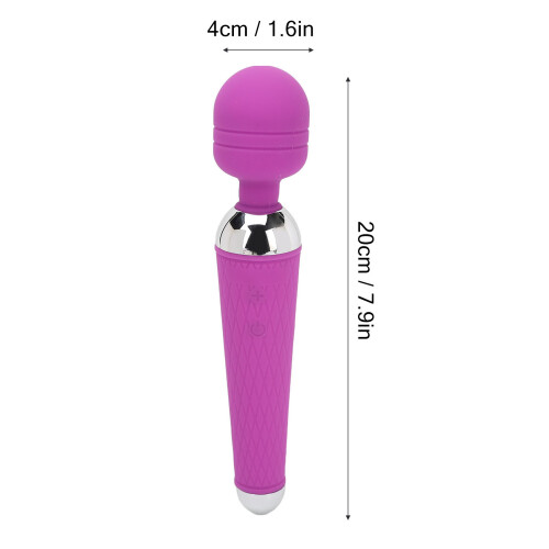 Waterproof Vibrator Wand with Adjustable Vibration 1000mAh Rechargeable 1
