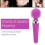 Waterproof Vibrator Wand with Adjustable Vibration 1000mAh Rechargeable 4