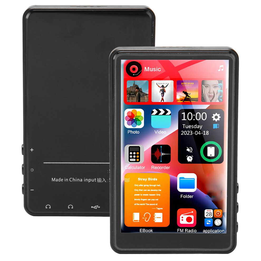 X20 4.0 Inch Mp3 Player 16Gb Bluetooth 5.0 Full Touch Black 6931352947146