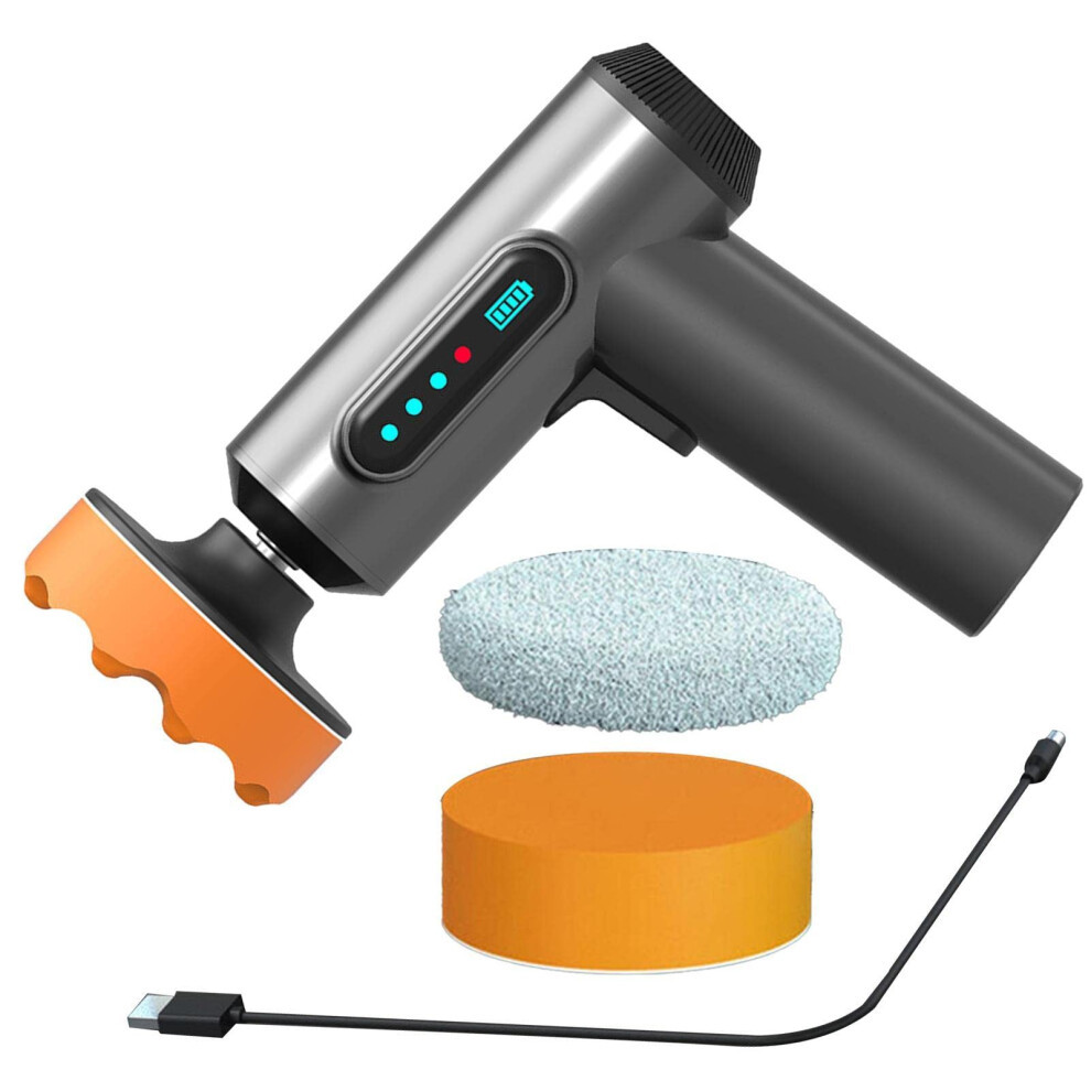 Cordless Car Polishing Machine, 4000Mah Rechargeable Wireless Polisher, Ergonomic Portable Car Waxing And Buffing 9084446327977