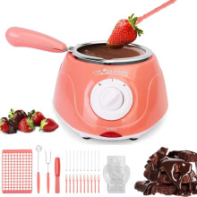 Mini Chocolate Fondue Set, 25W Tempering Machine, Electric Chocolate Melting Pot, Diy Chocolate Making Tools