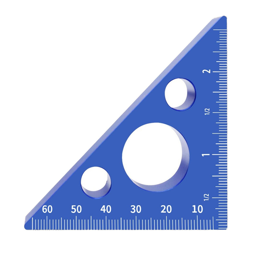 Woodworking Triangle Ruler 90/45 Degree Measuring Block Tool, Diy Measuring Tool For Woodworking Workshop 9393856231188