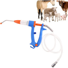 Veterinary Metal Continuous Syringe Animal Injector Gun For Pig Cow Sheep Adjustable Drug Delivery Eco Friendly Farm Gear