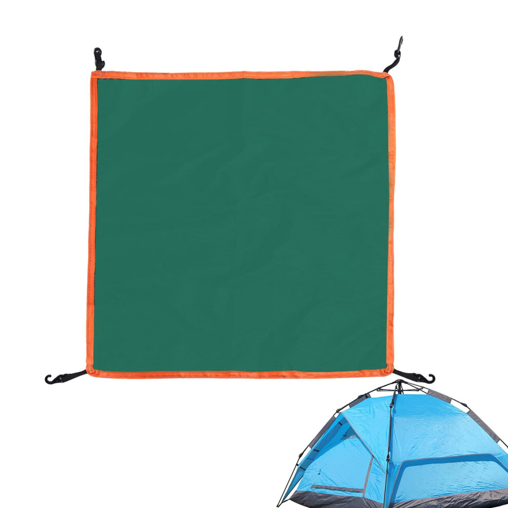Outdoor Tent Top Cover Green 148x148 CM Replacement Canopy Cap For 3-4 Person Tents Foldable Windproof Rainproof-image-OPC-PKZ6XPF-NEW