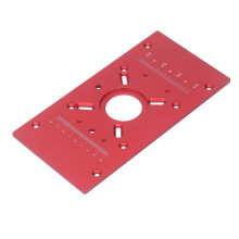 Router Table Insert Plate M8 Aluminum Alloy Red for Precision Woodworking