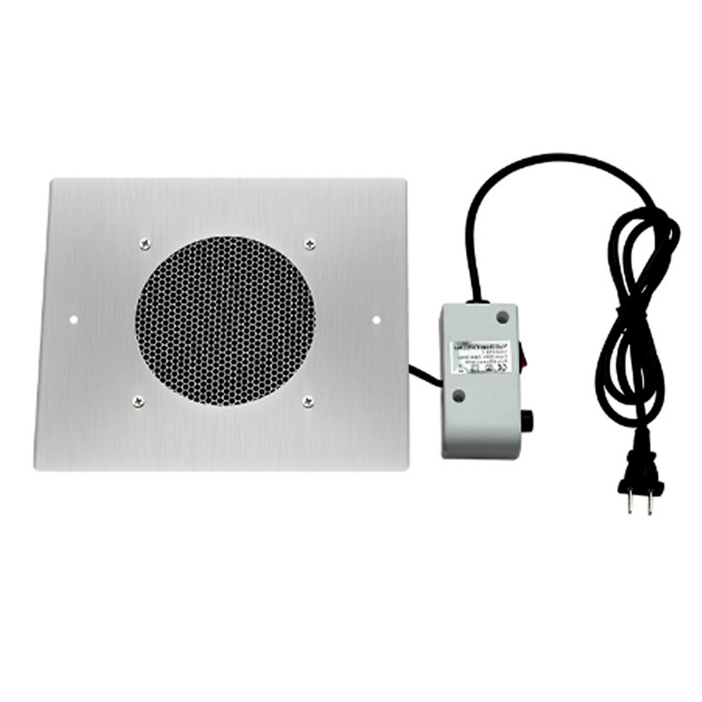 Silver 60W Embedded Nail Dust Collector, 14.5X14.5cm
