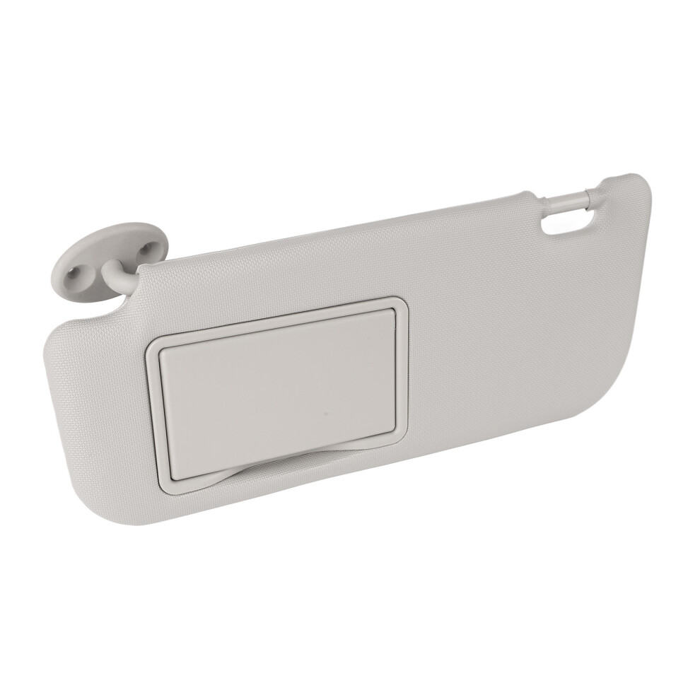 Driver Side Sun Visor With Vanity Mirror - Durable Uv Protection Gray 4981352993577