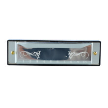 Professional Silver 10 Hole C Key Harmonica with Case for Beginners