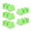 5PCS Green Car-Shaped Taco Holder Set, Small, Wave Shape Kitchen Tray 1