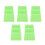 5PCS Green Car-Shaped Taco Holder Set, Small, Wave Shape Kitchen Tray 15