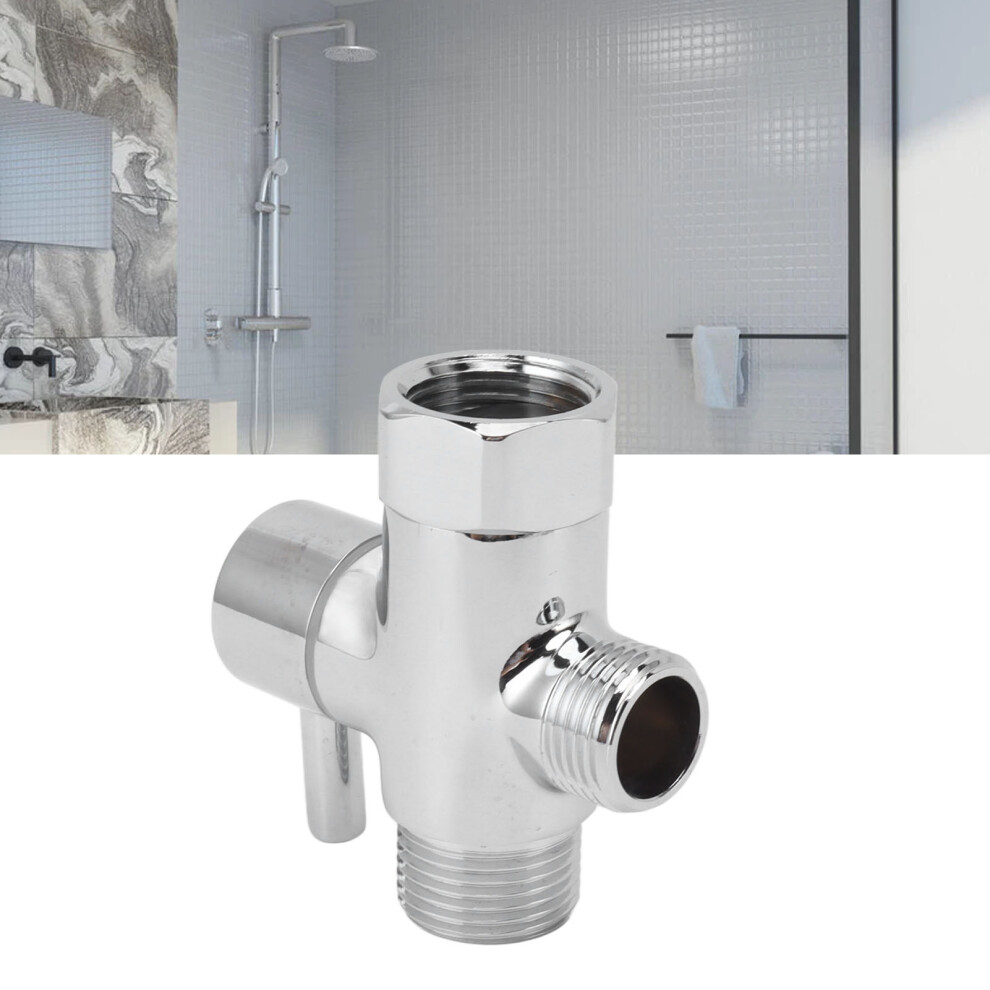 3 Way Brass Shower Outlet Diverter Valve 7/8 Inch Water Outlet 1/2 Inch Inlet-image-OPC-PKZ726J-NEW